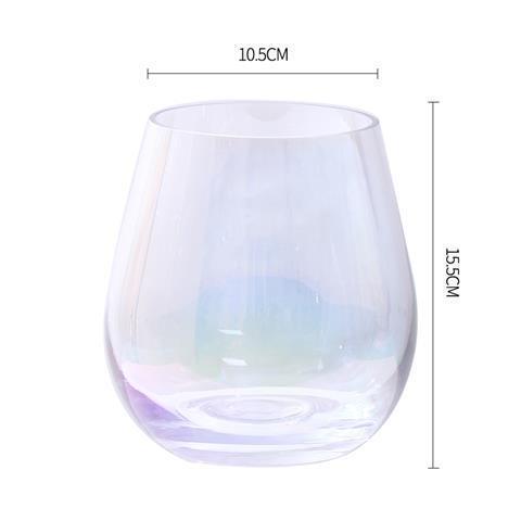 European-Style Creative Colored Glass Vase Transparent Flower Arrangement Dried Flower Ware Water Planting Bottle Living Room Decorations Decoration Wholesale