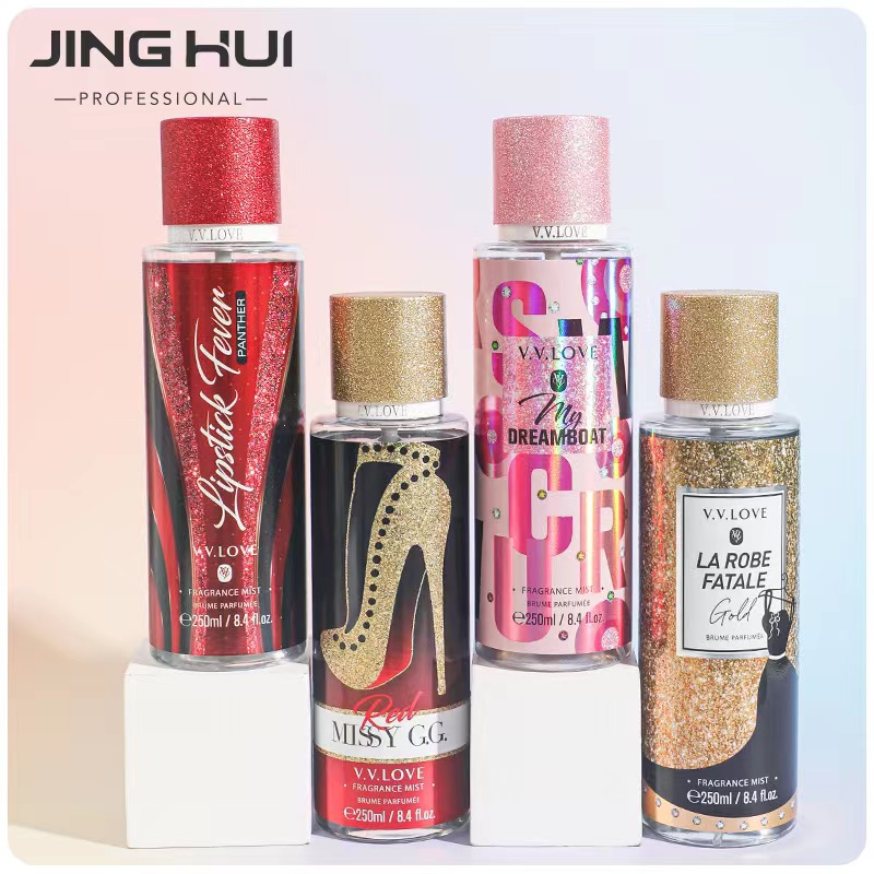 中亚南美外贸跨境女士香水果香调bodymist身体喷雾perfumes批发