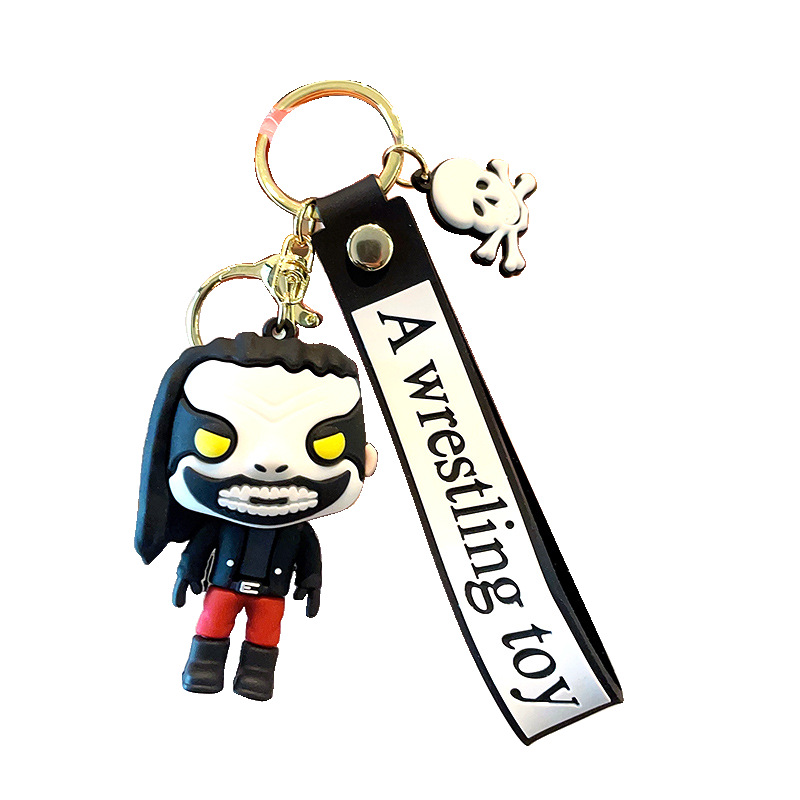 Cartoon Wrestling Toys Keychain Personality Creative Bag Accessories Car Key Pendant Key Chain Gift Wholesale