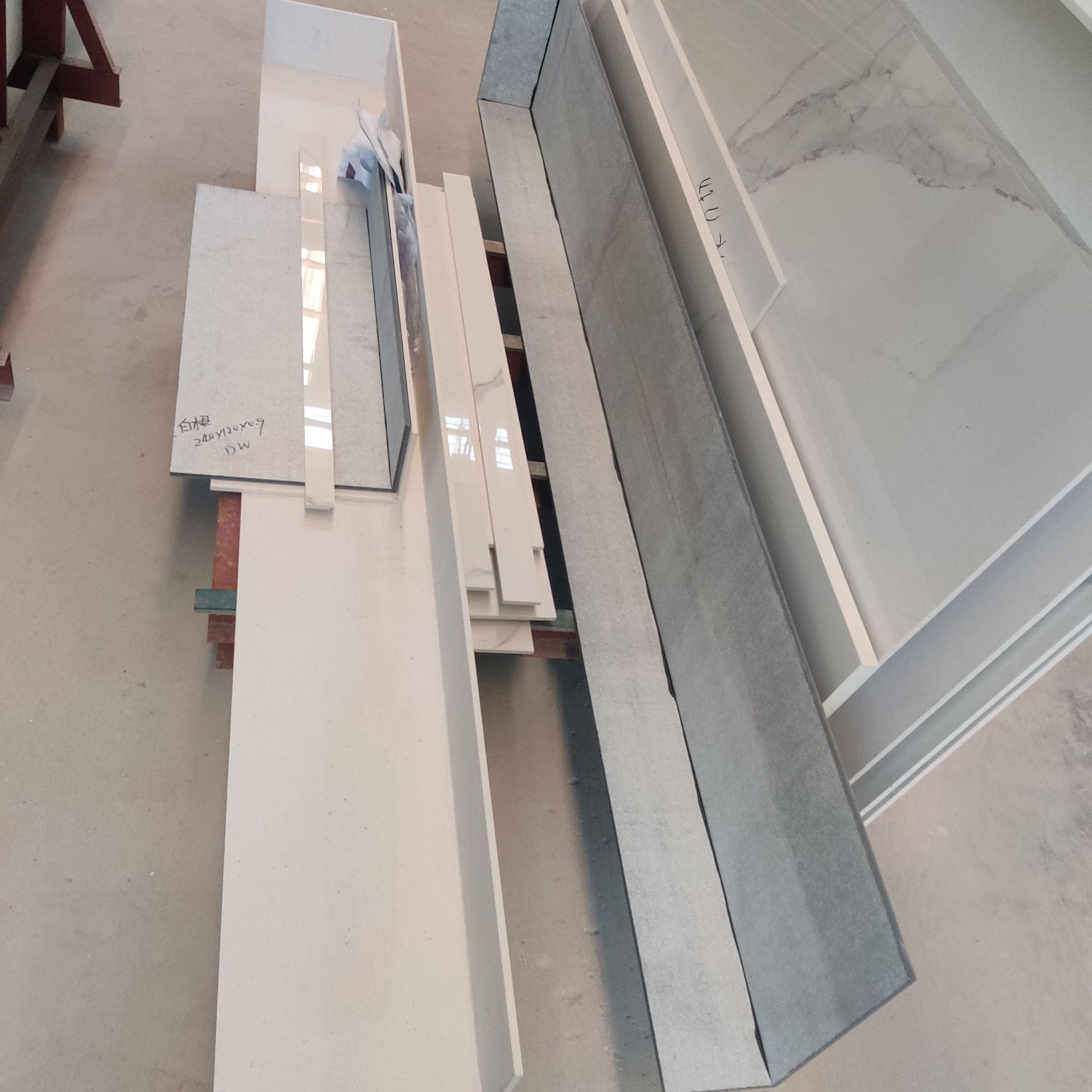 6mm厚岩板45度下挂加厚 亮光面火山岩银白龙岩板大板厨房台面板