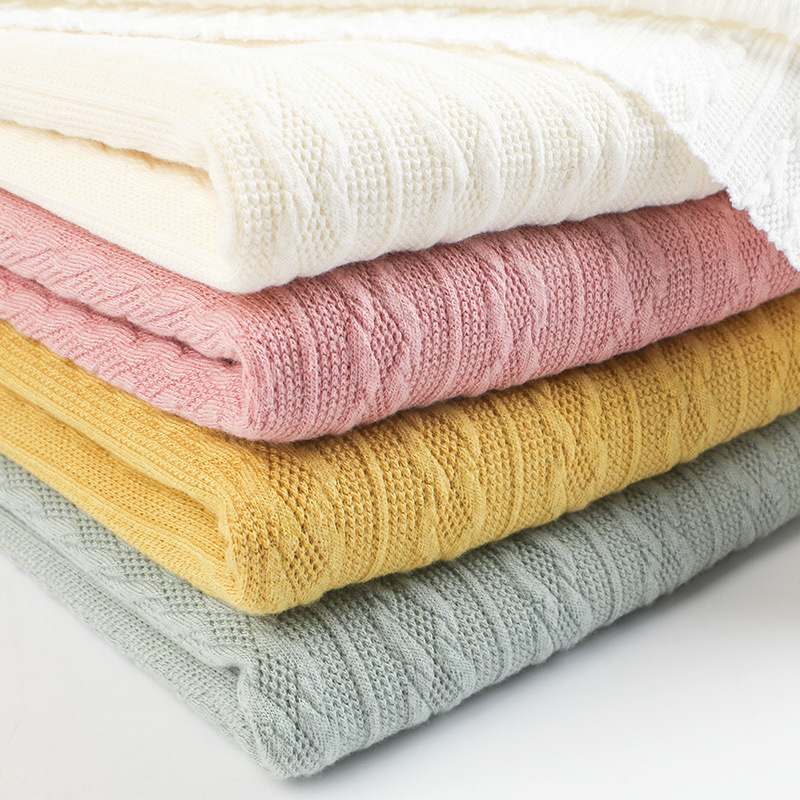 工厂现货 仿毛衣提花针织布麻花条纹粗针提花 女装鞋帽连衣裙布料