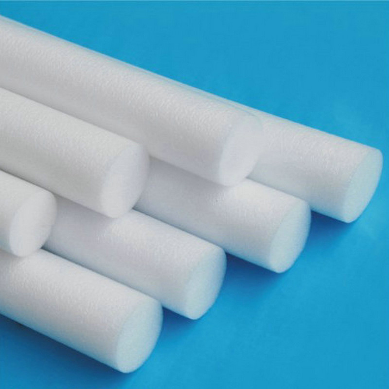 源头工厂定做2cm直径白色珍珠棉棒高密度加密泡沫条填充包装用