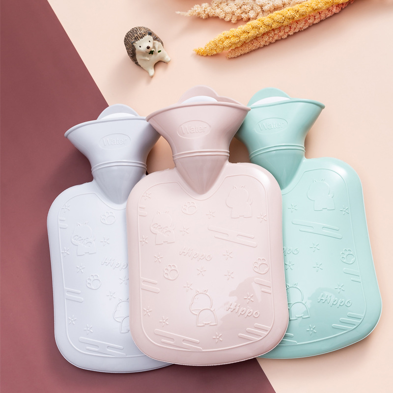 Jianhao Cloth Cover Hot Water Bag Hot-Water Bag Water Injection Irrigation Hot Compress Belly Large and Small Plastic Cute Mini Portable Female