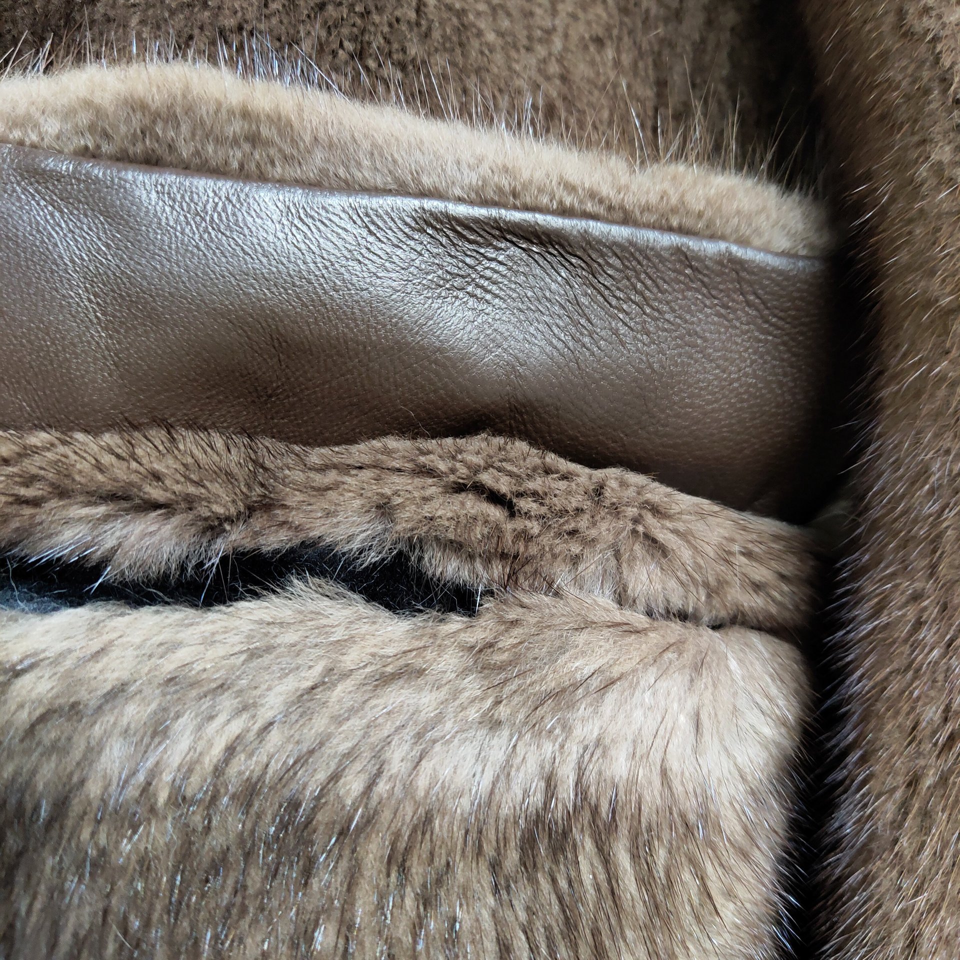 2020进口天鹅绒哥本哈根紫标级水貂咖啡貂本色休闲款皮衣皮草批发