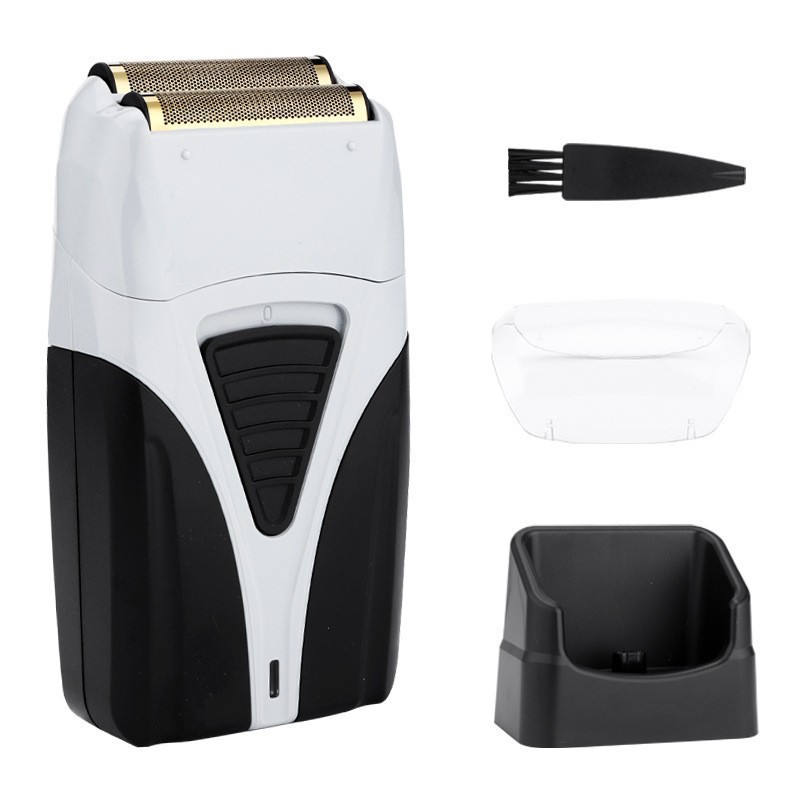 Cross-Border Reciprocating Electric Shaver Portable Oil Head Electric White Pusher Rechargeable Mini Razor Electric