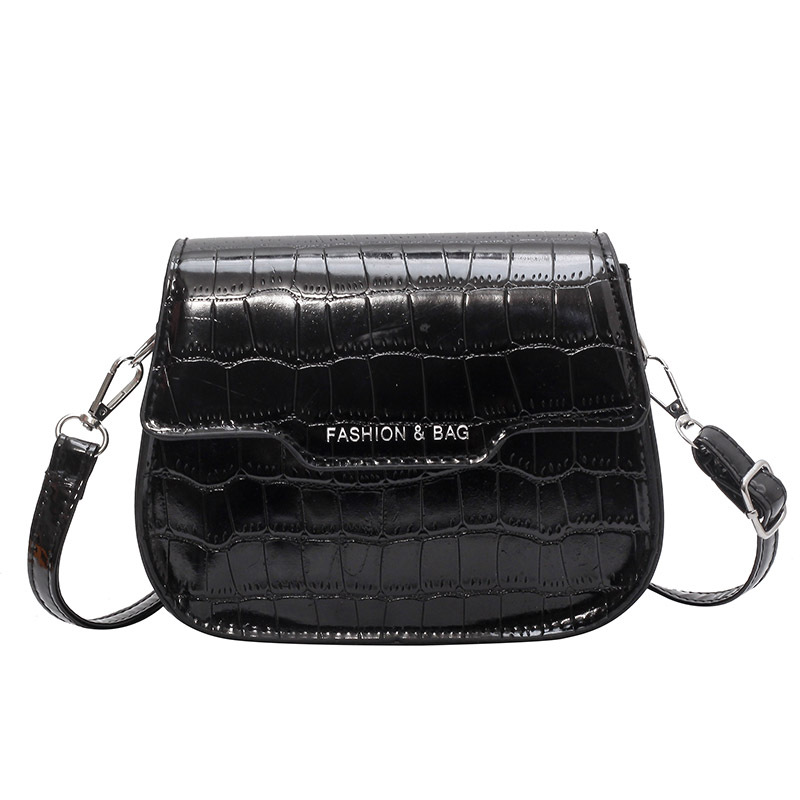 Foreign Trade Bag Wholesale Textured Women's Bag 2023 Popular Oily Leather Glossy Small Square Bag Affordable Luxury Fashion Shoulder Messenger Bag