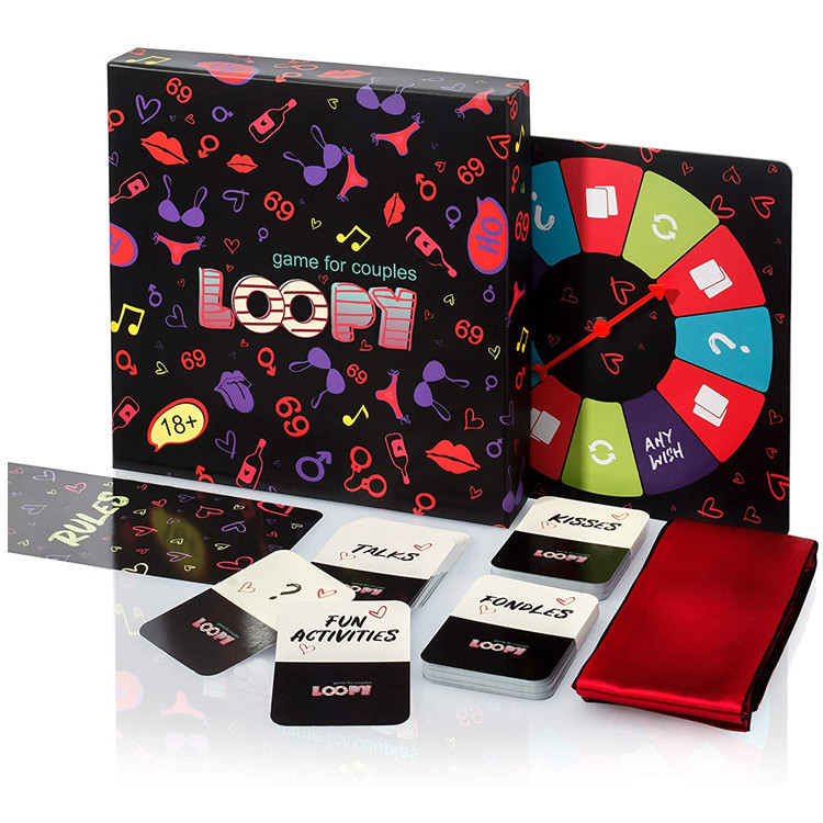 Game for Couples Loopy Game Cards in English to Improve Communication and Relationships