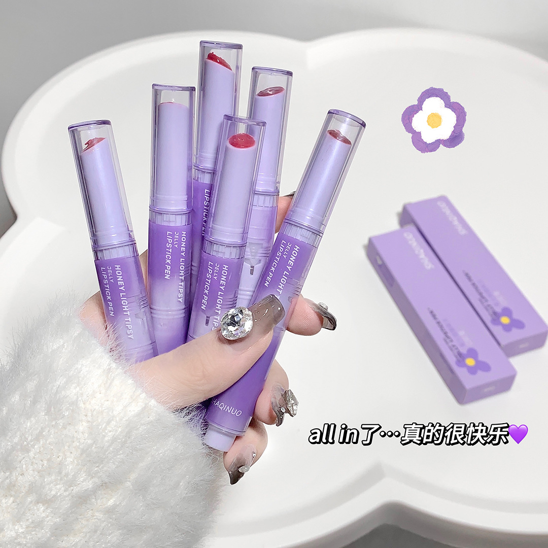 Shaqinuo Honey Light Tipsy Jelly Lipstick Pen Moisturizing and Nourishing Lip Balm Solid Lip Gloss Cross-Border Hot Daily Female