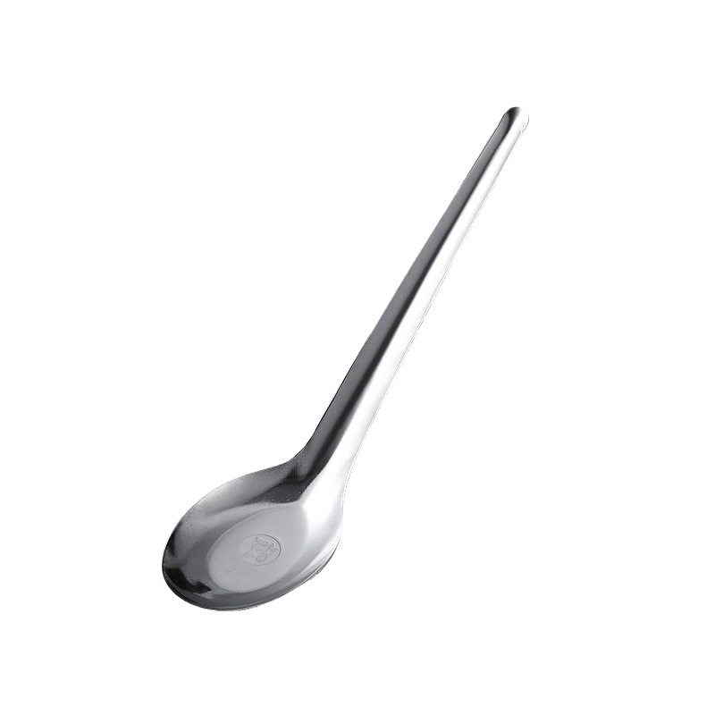 Stainless Steel Soup Ladle Household Kitchen Skimmer Hot Pot Spoon Big Soup Ladle Perforated Ladle Flat round Spoon Children 0828