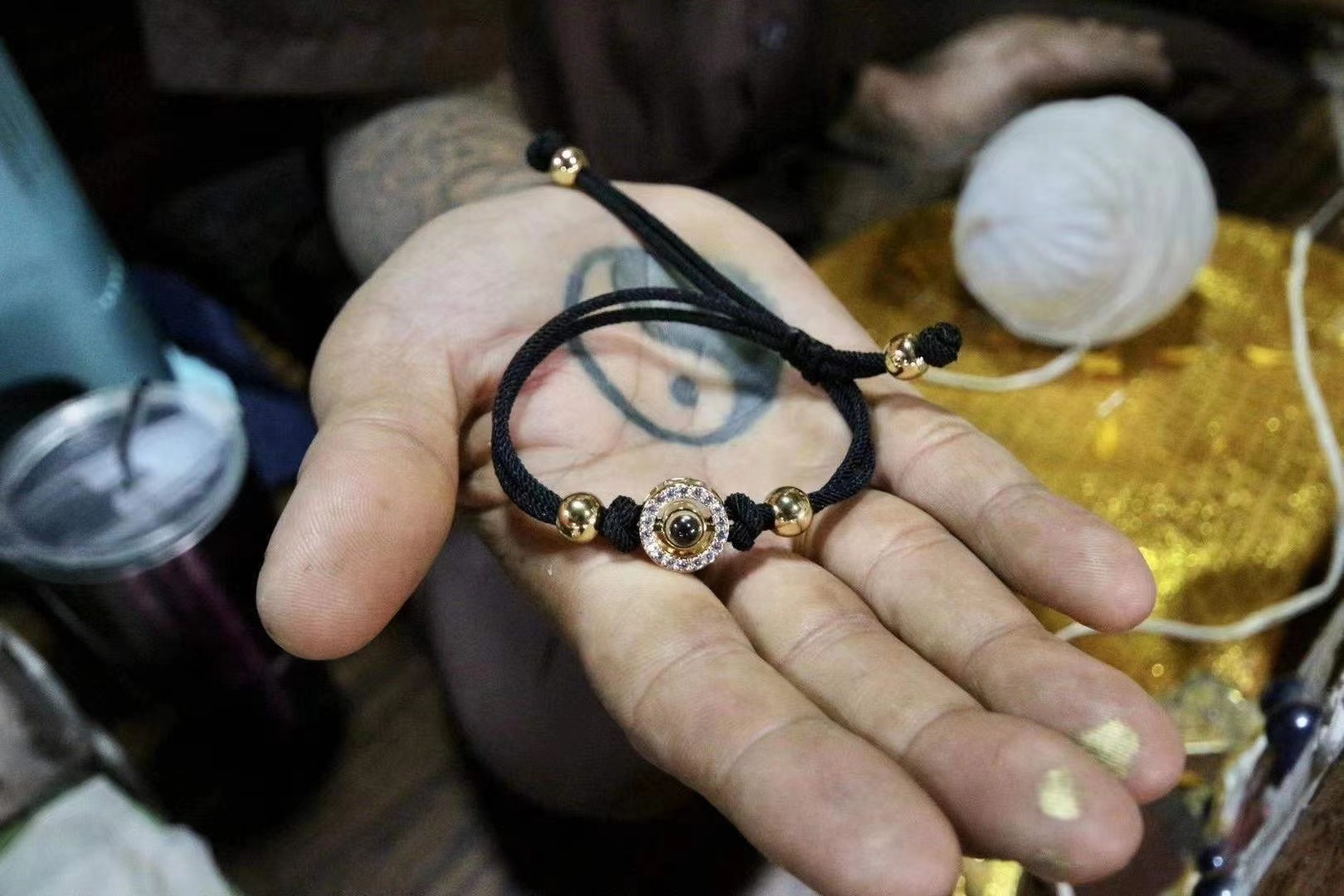 泰国佛牌真品 阿赞佑拉胡手绳 拉祜 转运 手链