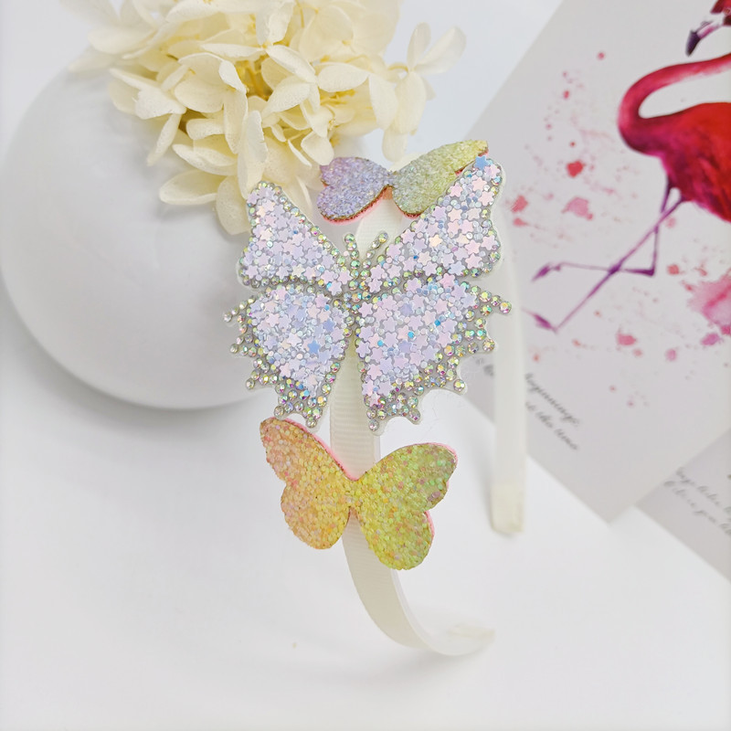 Cartoon Butterfly Headband Exquisite Onion Powder Headband Festival Party Dress up Children's Hair Accessories