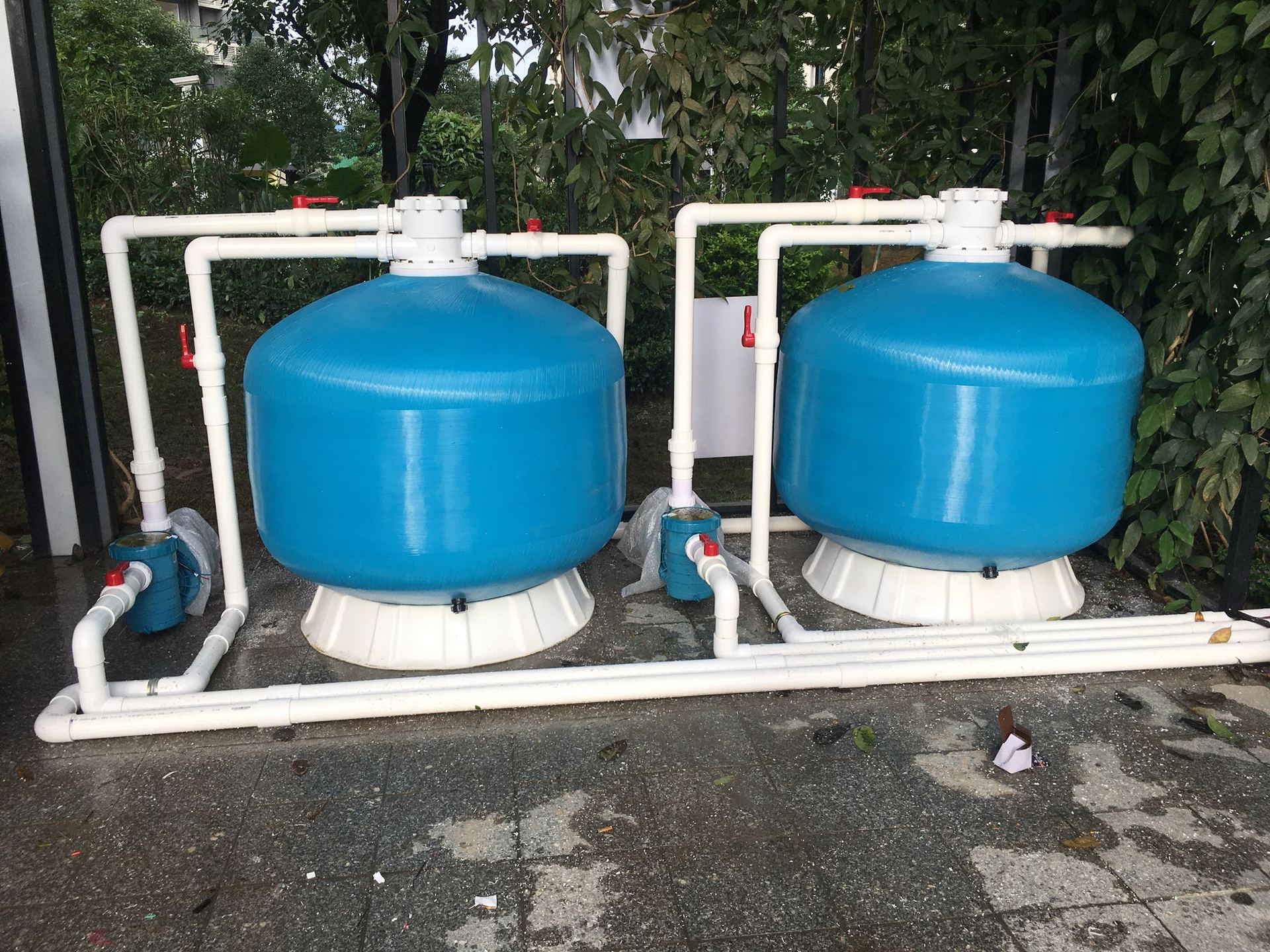 泳池沙缸过滤器景点水园石英砂池水砂缸净水浴池体育鱼池水泵