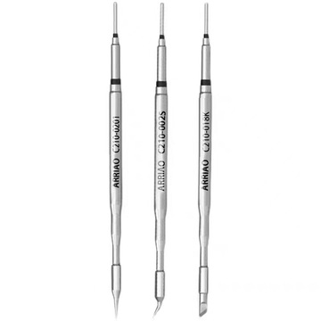 arriao 电焊台c210烙铁头进口芯国产头通用jbc刀头发热芯直弯尖头