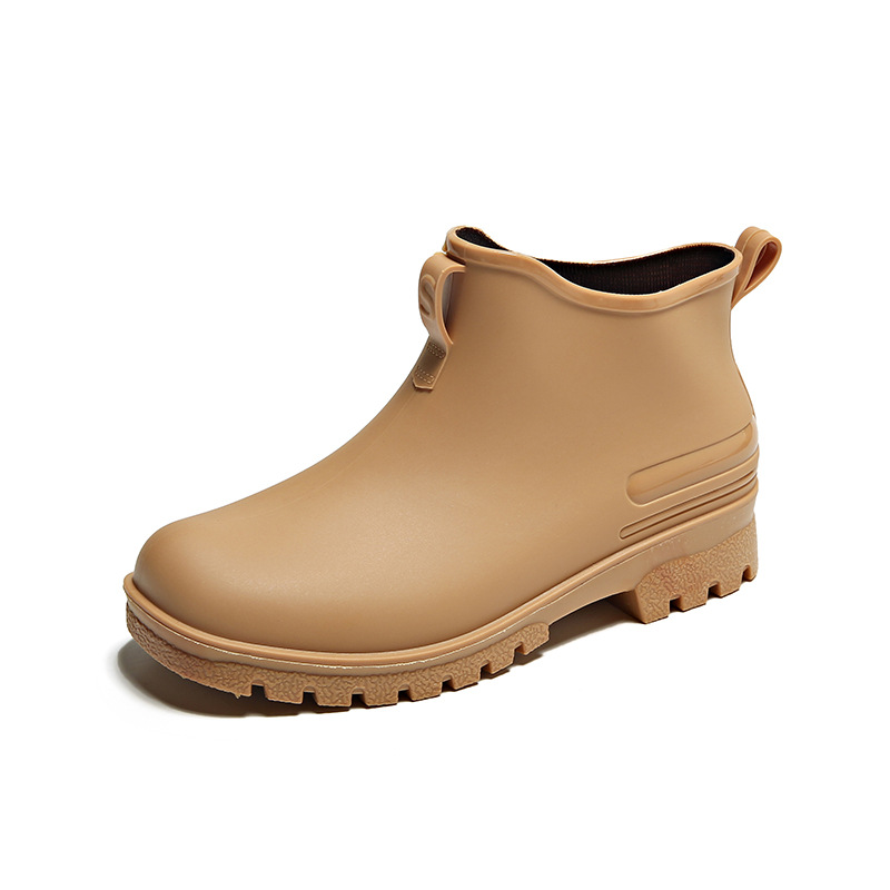 2023 Cross-Border Fashion Outerwear Rain Shoes Men's Short Summer Outdoor Non-Slip Couple Student Low-Top Rain Boots