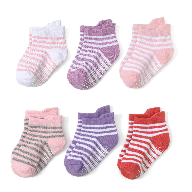 Amazon Spring and Summer Breathable Children's Non-Slip Dispensing Room Socks Children's Socks Wholesale Multi-Size Kb138 in Stock Wholesale