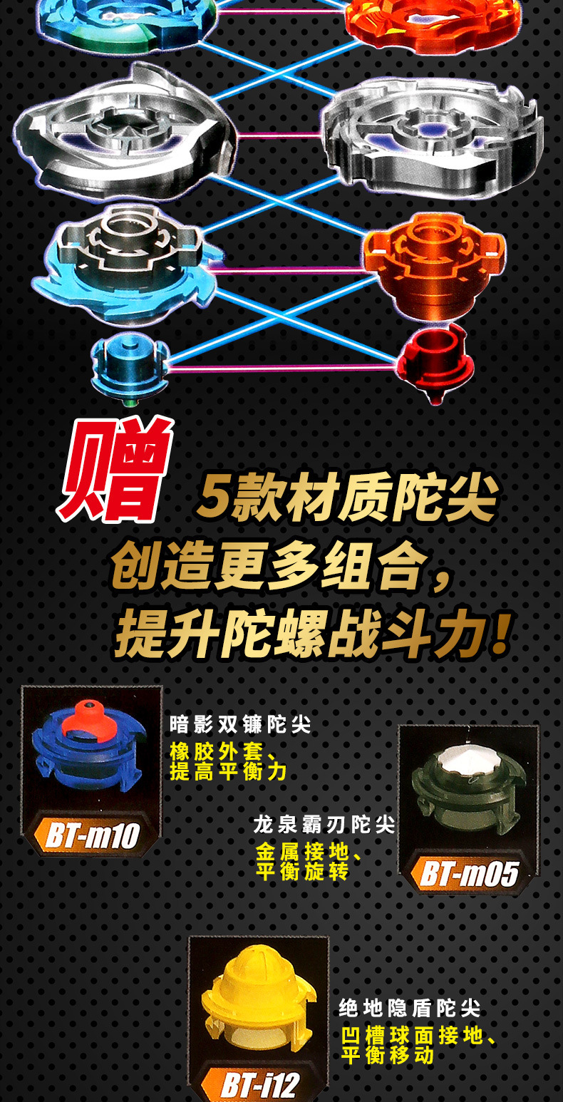 双钻正版飓风战魂战斗王竞技陀螺玩具儿童爆裂巨拳混元光盾男孩