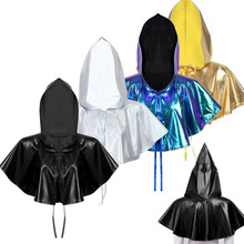 万圣节中世纪斗篷黑色连帽披风 cosplay二次元动漫服装短款小披肩