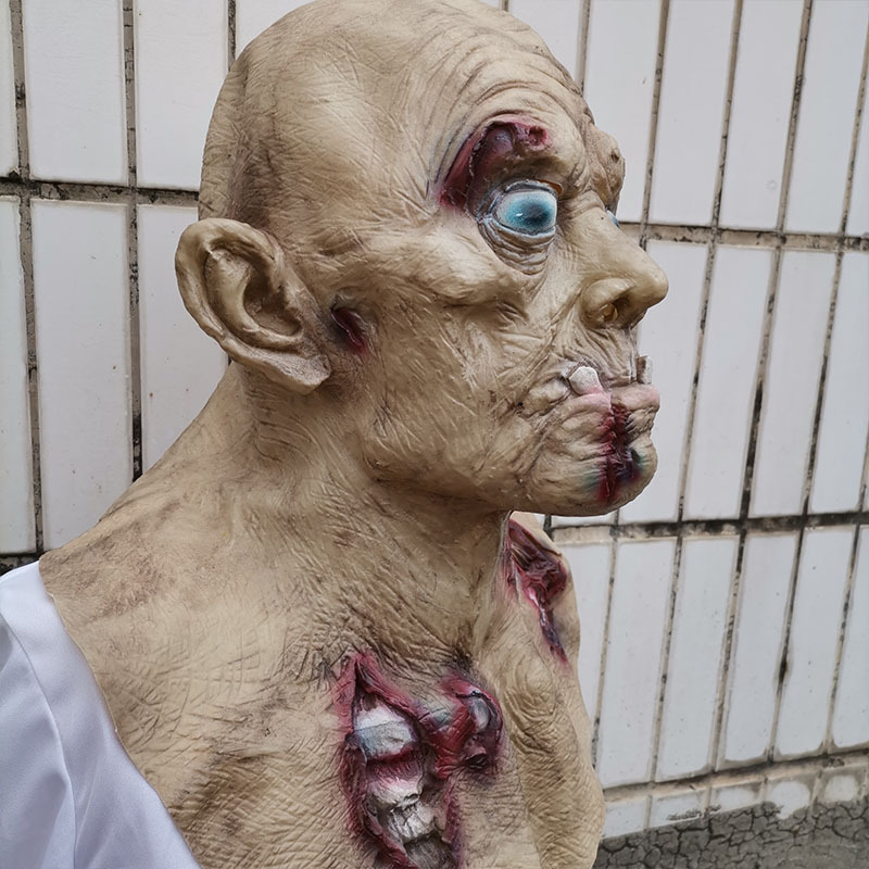 万圣节成人面具恐怖影视cos丧尸头套 鬼屋密室整蛊吓人恐怖道具