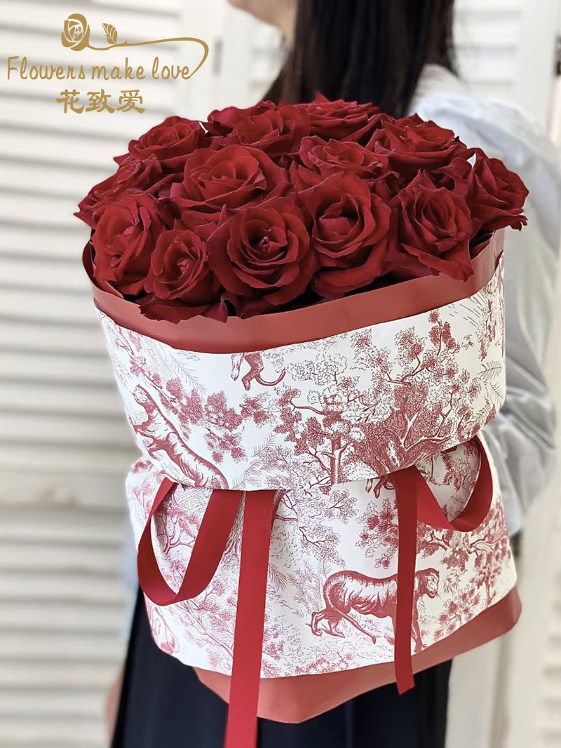 欧式复古包花纸 网红艺术纸鲜花花束包装背景纸 怀旧花艺礼品包装