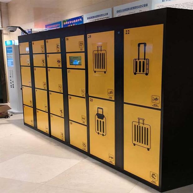 行李寄存柜 供应手机信扫码物品箱柜 智能密码公共场所储物柜定制