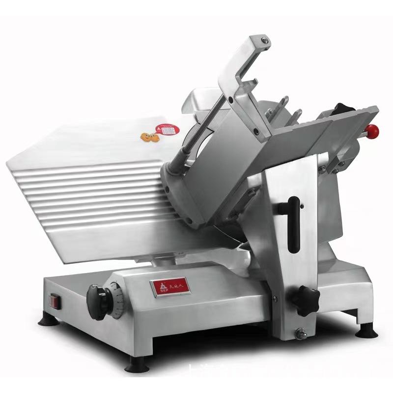 天地人半自动切片机 14寸ss-350b刨羊肉机刨片机 商用切肉机