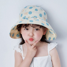 新款空顶帽夏薄款女童遮阳帽卡通可爱韩版儿童太阳帽檐婴儿防晒帽