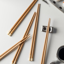 创意日式筷子家用天然寿司木筷实木一人食筷竹木筷