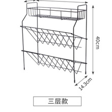 厨房置物架不锈钢调料调味品收纳架台面壁挂架子神器用品家用大全