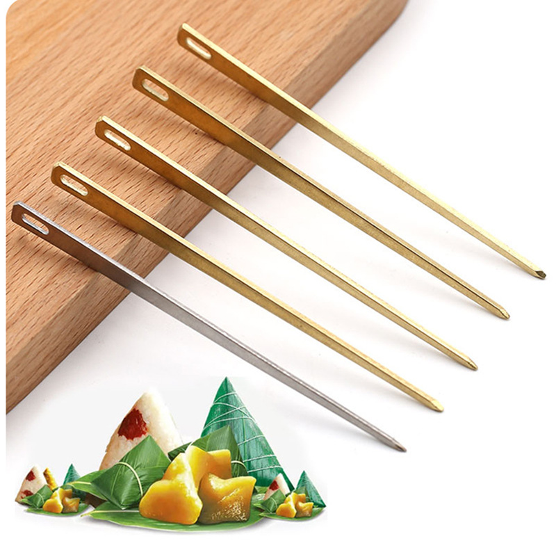 厂家供应 传统粽子针 大号铜针 做粽子的家用针端午包粽子人工针