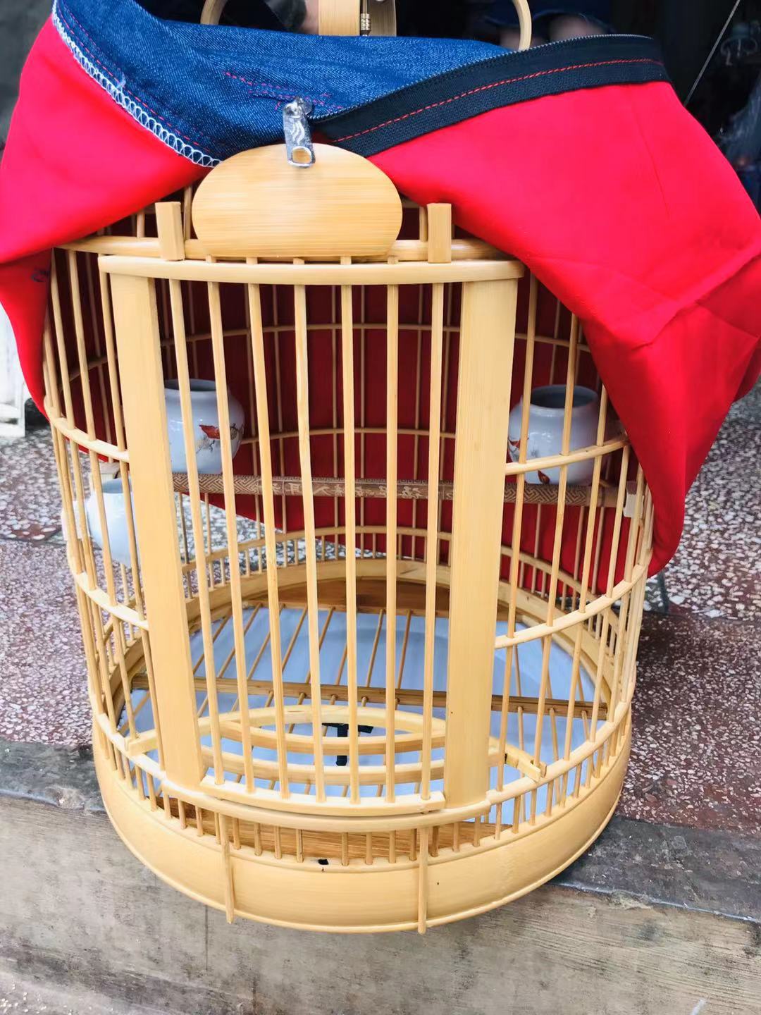 云南文山画眉鸟笼竹制手工画眉精品养笼贵阳四川成都鸟笼原色