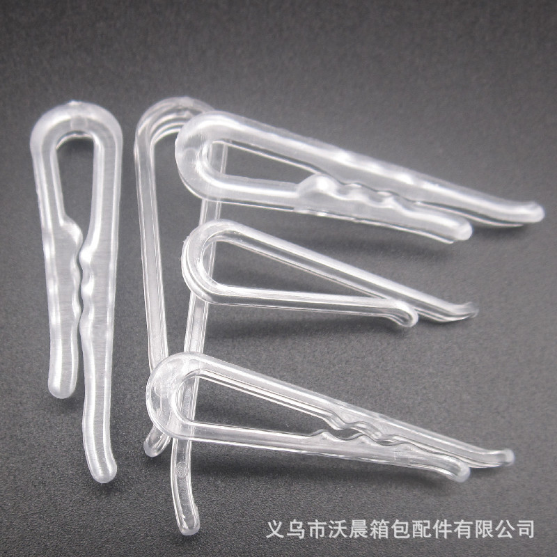 Factory Direct Sales Transparent Shirt Clip Collar Clip 5cm White Shirt Clip Large Quantity Can Be Discounted