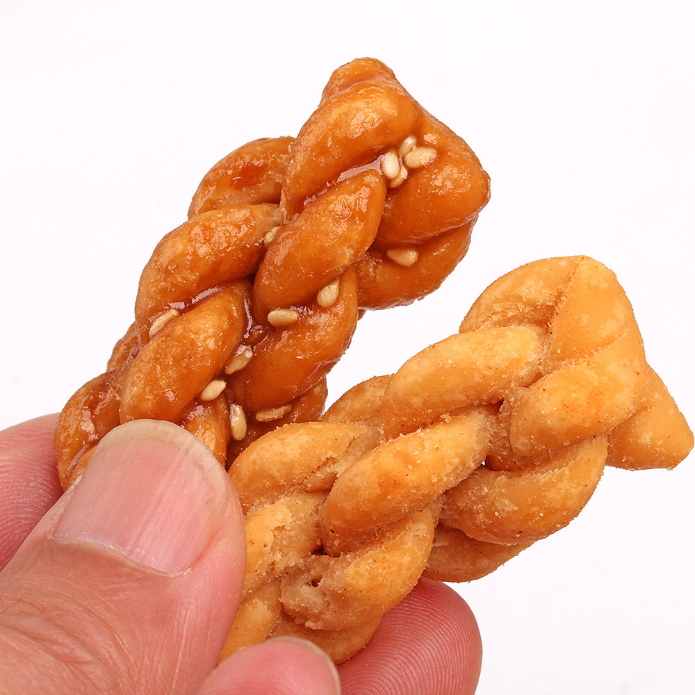 日式mini小麻花 闽南特色美食休闲食品茶点心椒盐红糖味 360g/箱