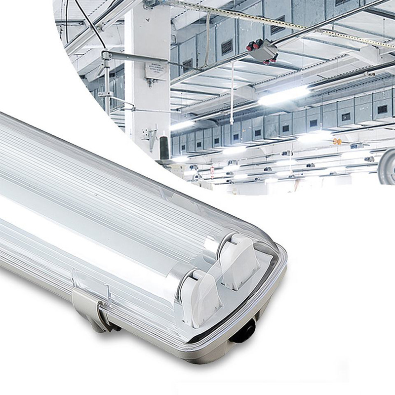 双管长条灯9w t8应急荧光灯灯具ip65防水8ft气密led商店灯