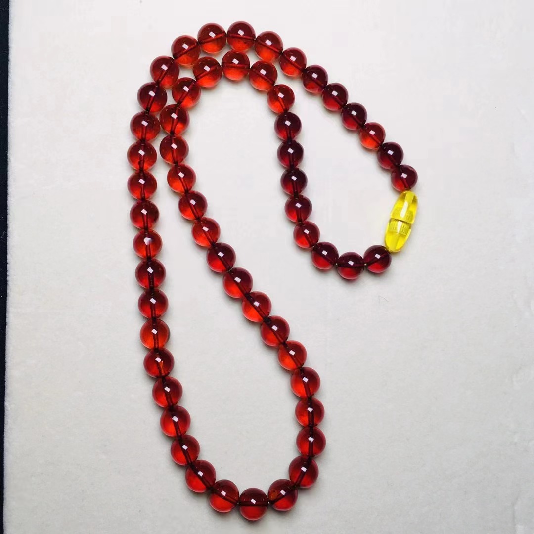 天然血珀项链轻奢饰品配饰琥珀饰品如图可塘珠宝产地货源批发