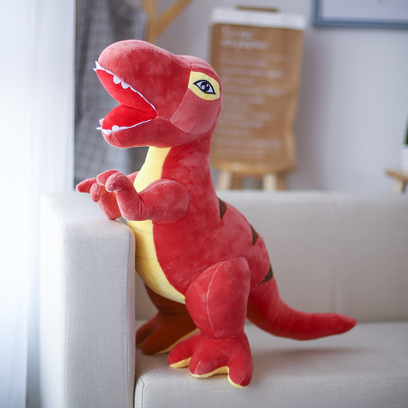Factory Wholesale Tyrannosaurus Rex Doll Dinosaur Plush Toy Sleeping Ragdoll Doll Children's Toy Holiday Gift