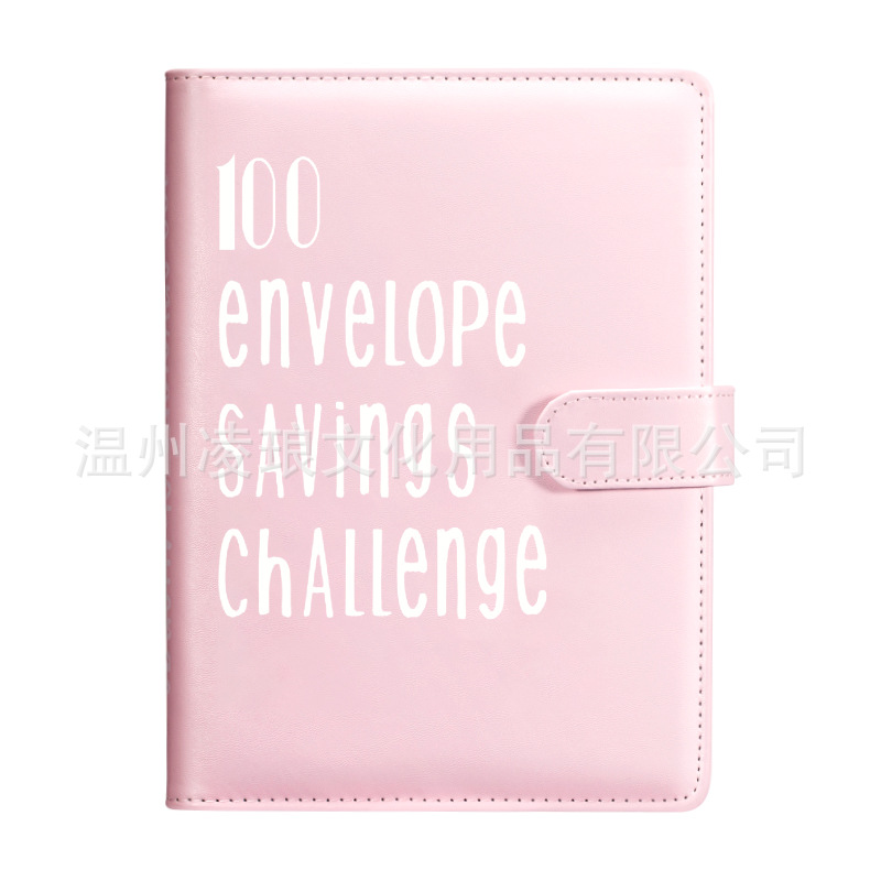 100envelopechallenge Loose Spiral Notebook 100 Days Money Saving Book Challenge Cash Envelope Saving Book