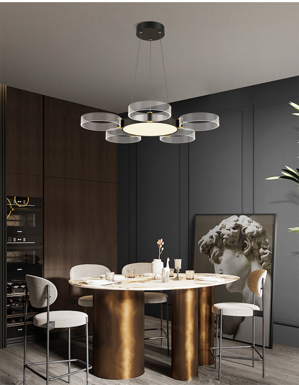 2021年新款客厅吊灯现代简约客厅灯创意大气网红北欧灯具大厅灯饰