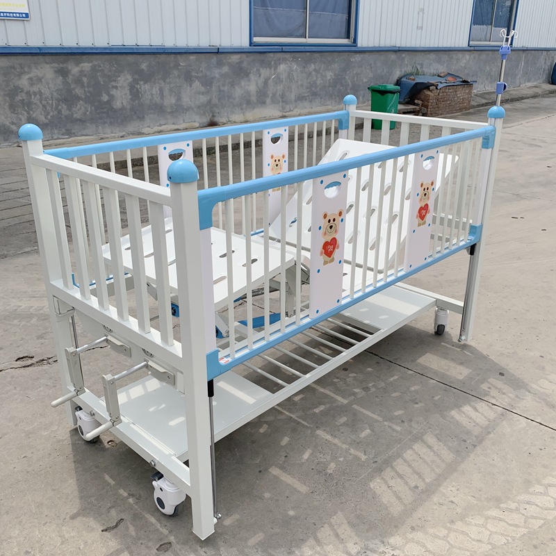 医院儿童病床医用婴儿车婴儿床儿童护理床双摇病床普通病房输液床