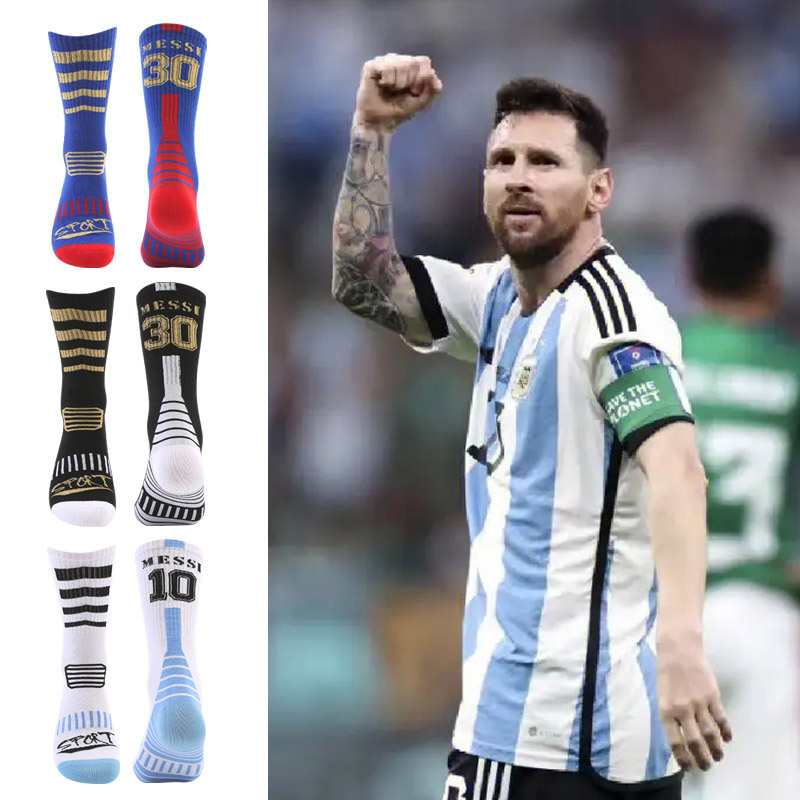 Long Tube Soccer Socks Thin Sports Men Socks New Club World Cup Sweat-Absorbent Wear-Resistant Soccer Socks