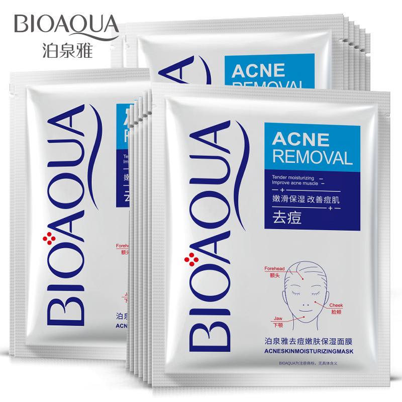 Bioaqua Acne Removing Moisturizing Mask Oil Control Blackhead Removing Refine Pores Mask Wholesale Cosmetics Manufacturer