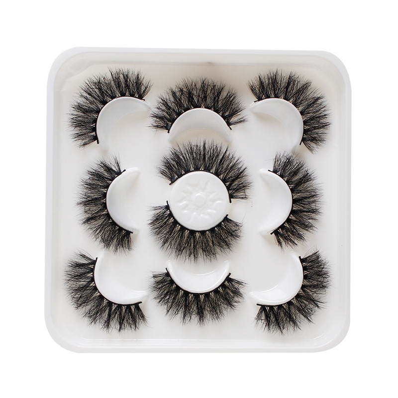 Dingsen False Eyelashes Factory Cross-Border Stable Supply of Fried Hair Series a Total of 5 Pairs Natural Thick Degrees