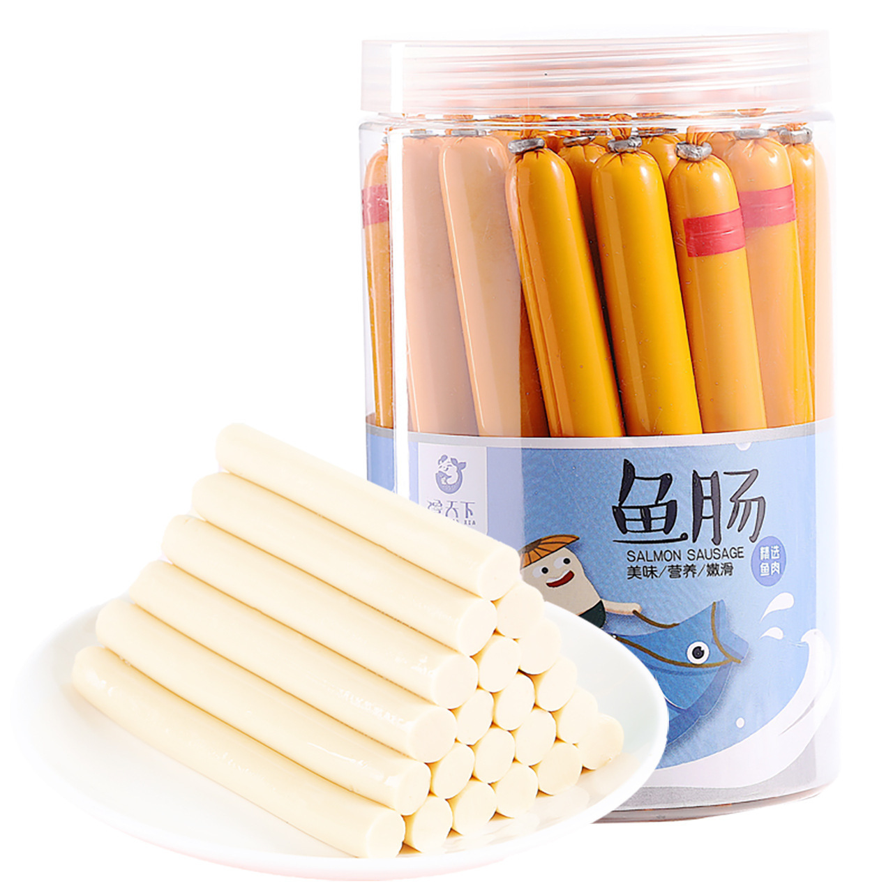 馋天下儿童深海鳕鱼肠420g(共28支)非普通鱼肠宝宝休闲零食香肠