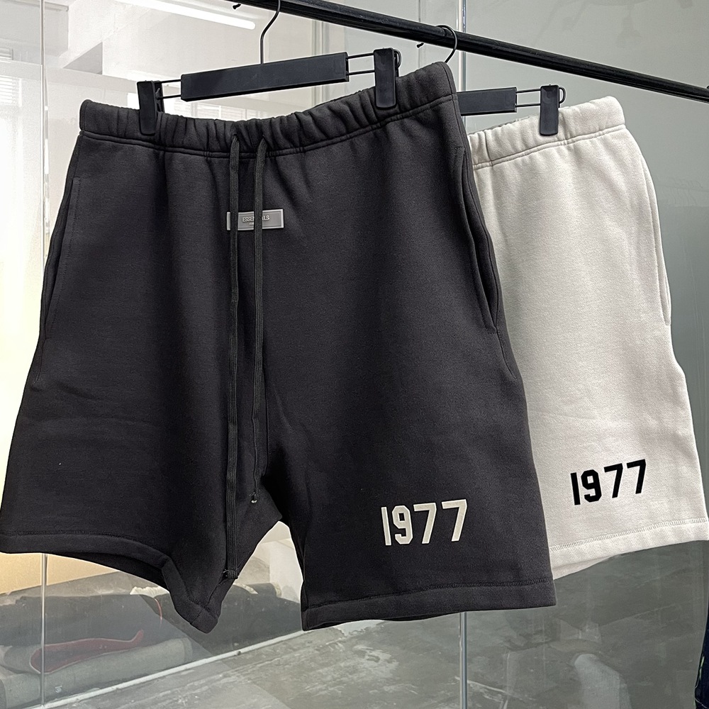 正确版fog fear of god复线essentials1977加绒短裤高街五分裤男