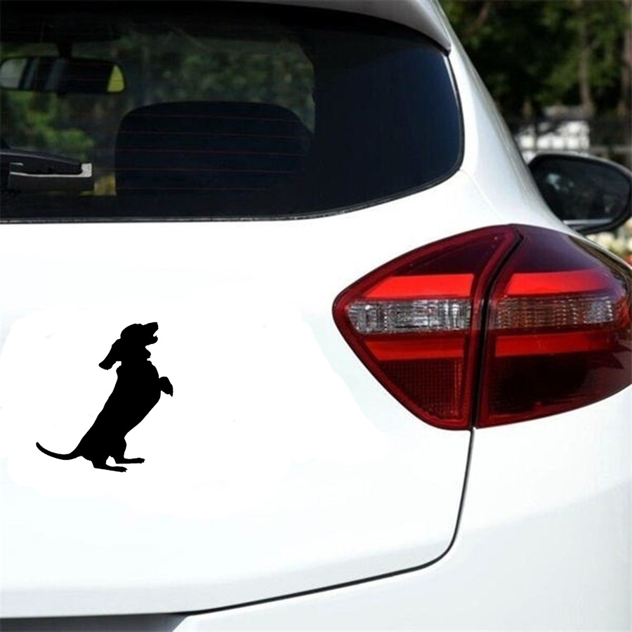 外贸可爱个性有趣防水反光小狗的车贴摩托车汽车贴纸遮挡划痕贴花