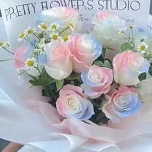 可利美鲜花喷色剂450ml厂家 碎冰蓝玫瑰花艺喷漆鲜花包装颜料现货
