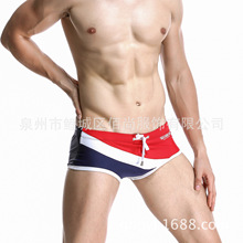 厂家seobean希宾男士泳衣 时尚小平角游泳裤 拼色男泳裤现货批发