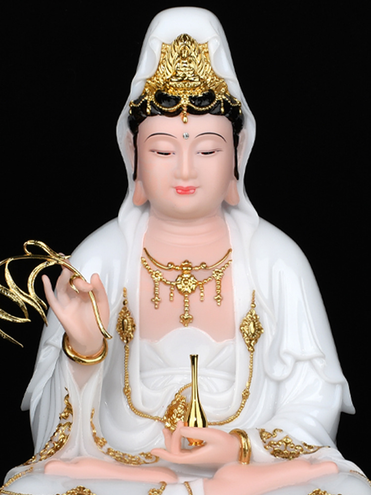 6buj观音菩萨佛像家用南海观音像观世音菩萨送子观音佛像客厅供奉