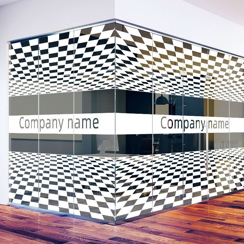 磨砂镂空静电玻璃贴膜装饰不透明腰线防撞办公室玻璃门uv贴纸