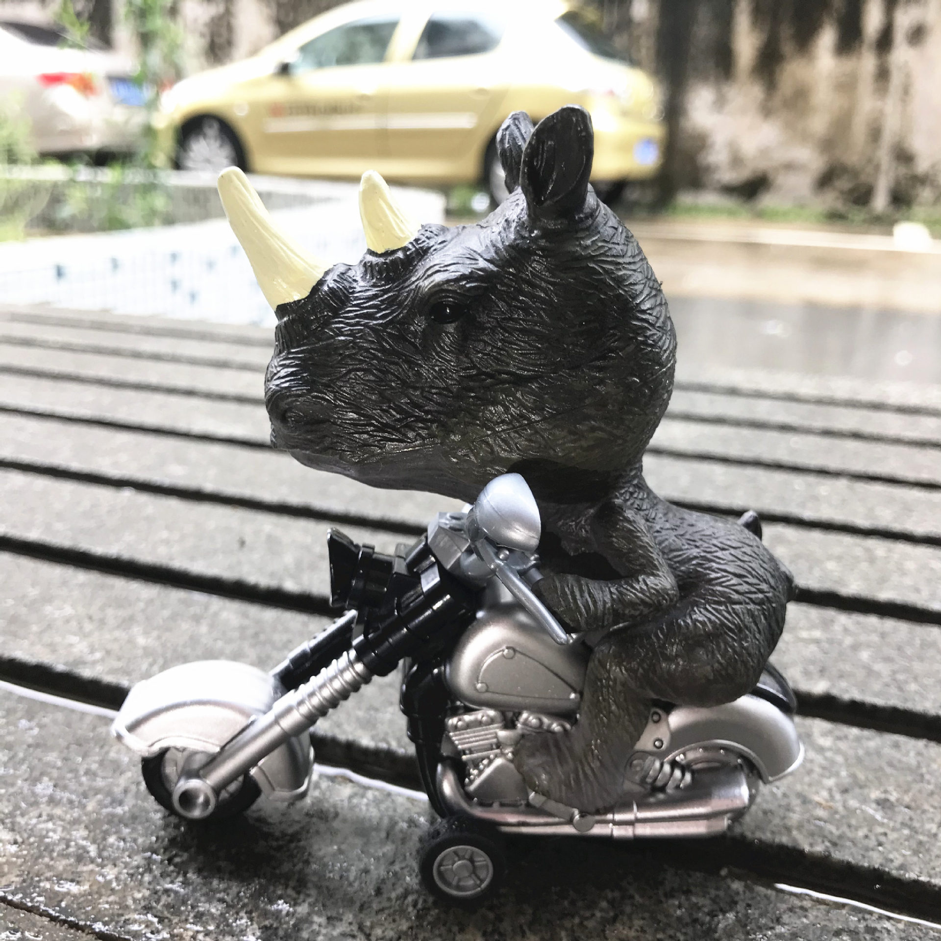 包邮跨境恐龙模型惯性摩托车玩具抖音网红同款男孩玩具车汽车批发