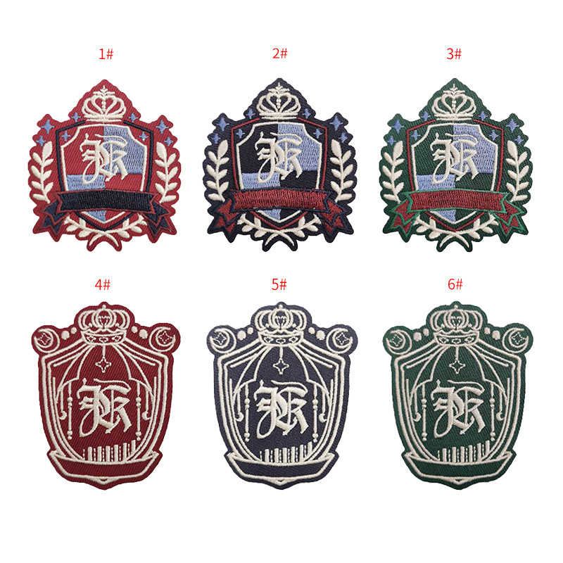 Zhinuo Computer JK Sailor Suit Embroidery Badge Brooch Cute Embroidery Badge College Style Uniform Epaulet Accessories